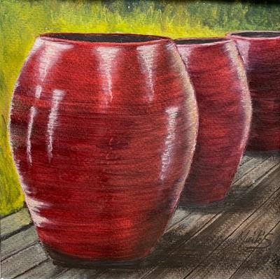 Les pots rouges