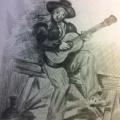 V Le guitariste d'après Manet