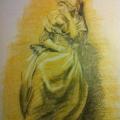 V1 Femme jaune d'après Watteau